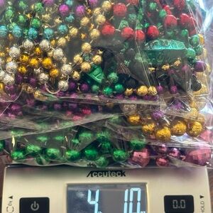 Marti Gras Beads 4LBS Mixed Length Shape & Color 40 Necklaces